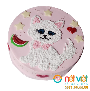 Bánh kem dành cho bé giá hình con mèo dễ thương