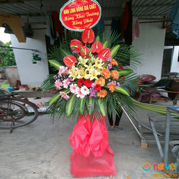 kệ hoa khai trương ở Hải Dương