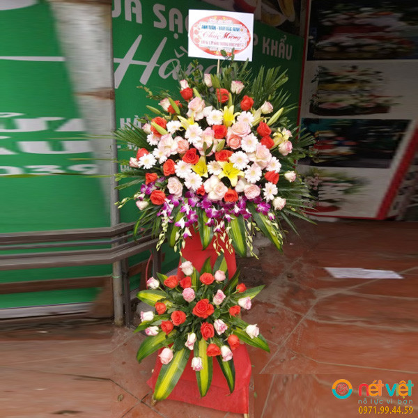 kệ hoa chúc mừng 20 11 ở Hải Dương