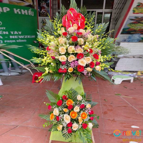 hoa đẹp mừng khai trương ở Hải Dương