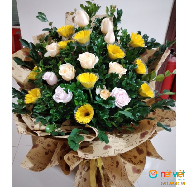 bó hoa hướng dương đẹp ở Hải Dương