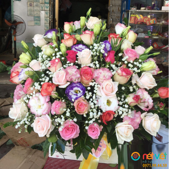 giỏ hoa tươi khai trương ở Hải Dương