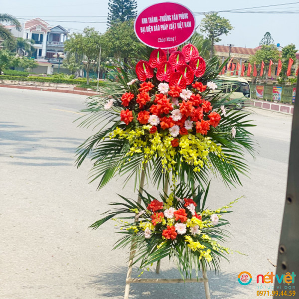 kệ hoa chúc mừng ở Hải Dương