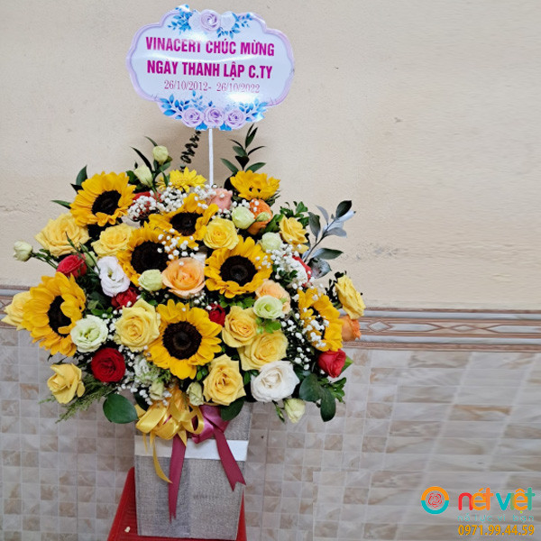giỏ hoa tươi khai trương ở Ngọc Lặc Thanh Hóa