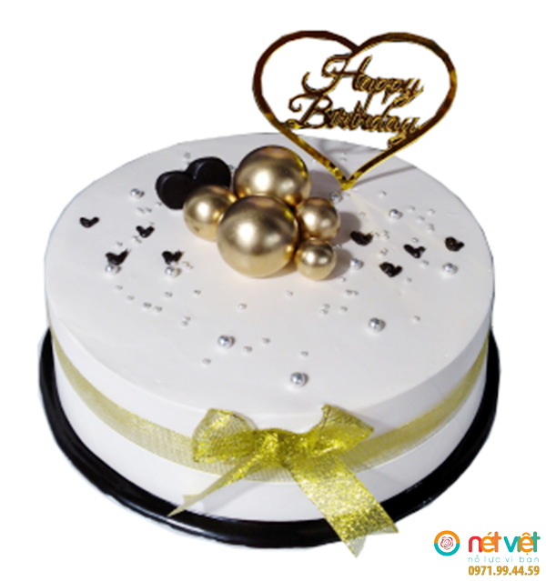 Bánh sinh nhật, gắn khung Happy birthday