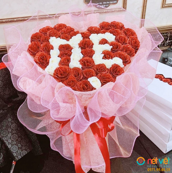 Hoa hồng sáp 100 bông tặng mẹ (48)