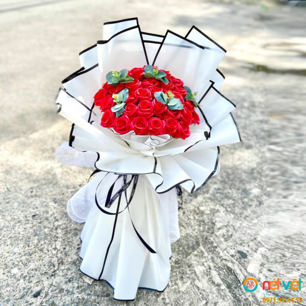 Bó hoa hồng sáp thơm - đắm say (10)