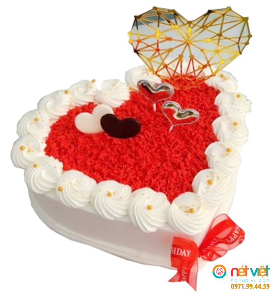 bánh như mẫu trái tim