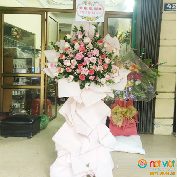 lẵng hoa chúc mừng đại hội đoàn ở Nông Cống Thanh Hóa