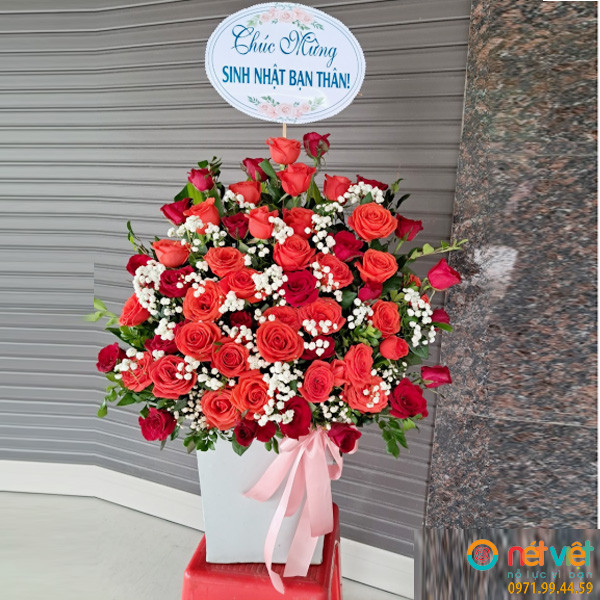 giỏ hoa chúc mừng khai trương ở Quảng Xương Thanh Hóa