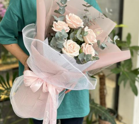 Bó Hoa Hồng Kem - Tình Bạn Tuyệt Diệu - Hãy luôn là những người bạn tốt - Always be good friends