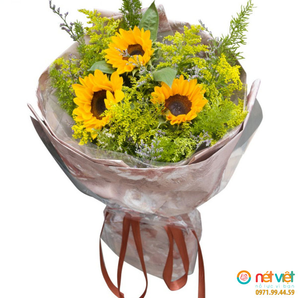 Hoa bó rẻ hoa hướng dương