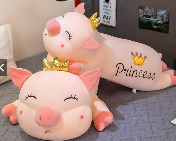 Gấu bông heo vương miện 100cm