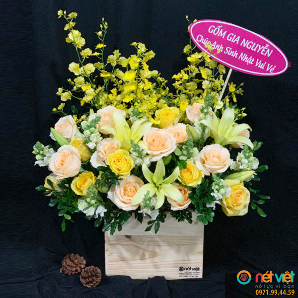 giỏ hoa 20 11 đẹp ở Quận Tân Bình Hồ Chí MInh