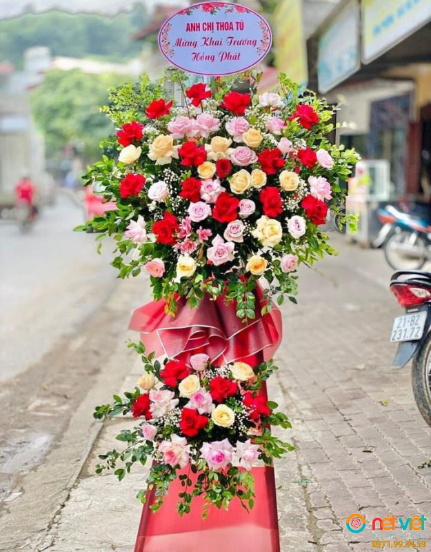 Kệ hoa chúc mừng khai trương nổi bật
