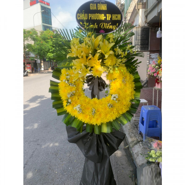 tràn hoa đám tang ở Vĩnh Bảo Hải Phòng