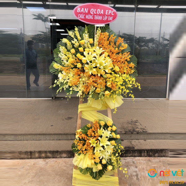 mẫu kệ hoa chúc mừng đẹp ở Đồng Nai