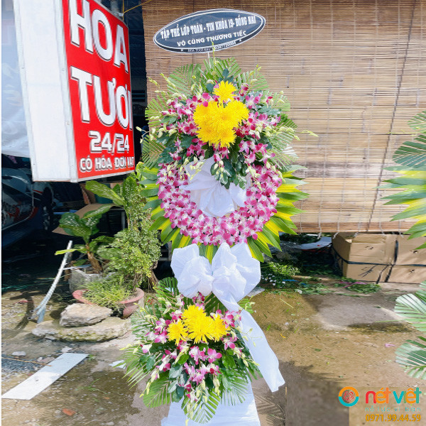 tràng hoa tang lễ ở Bình Phước