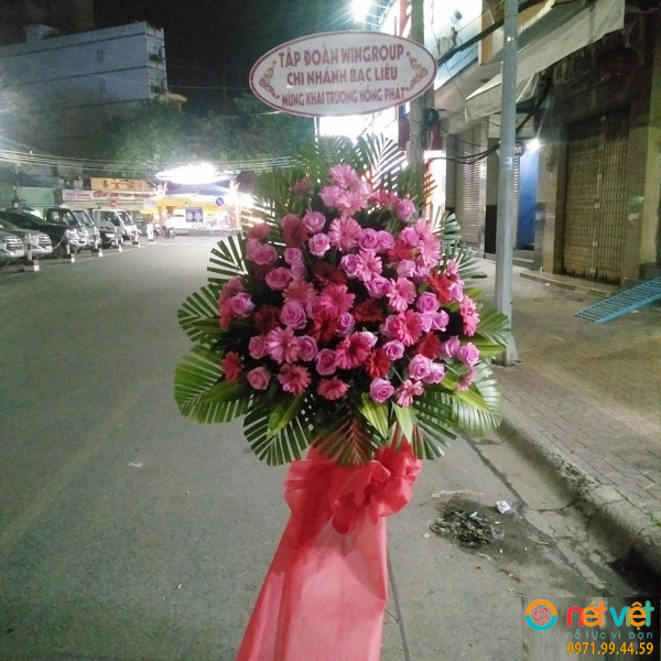 lang hoa mung khai truong dep ở Bạc Liêu