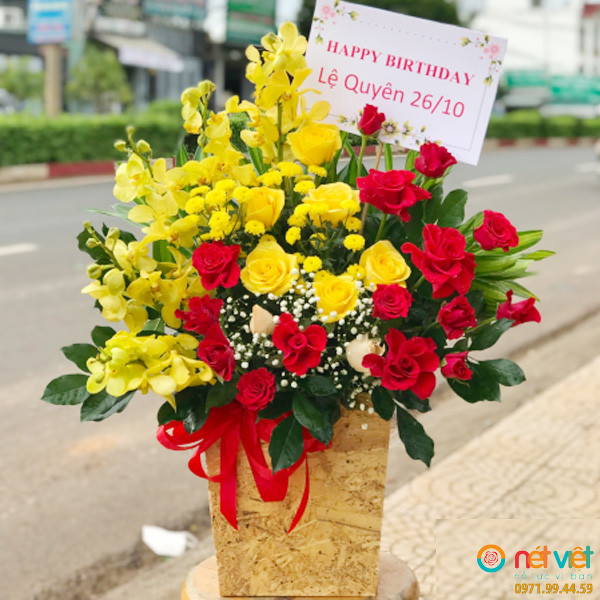 giỏ hoa sinh nhật đẹp nhất ở Bình Phước