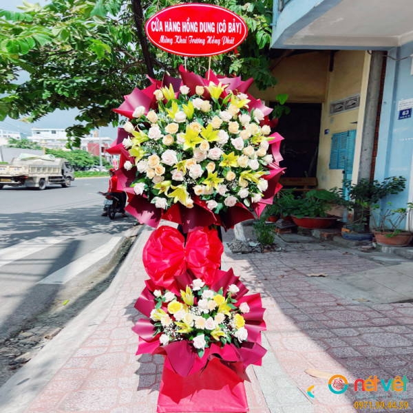 lẵng hoa chúc mừng ở Sóc Trăng