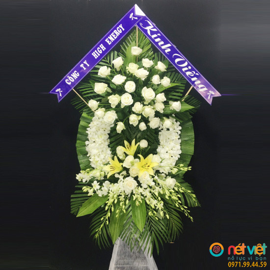 vòng hoa viếng ở Trà Vinh