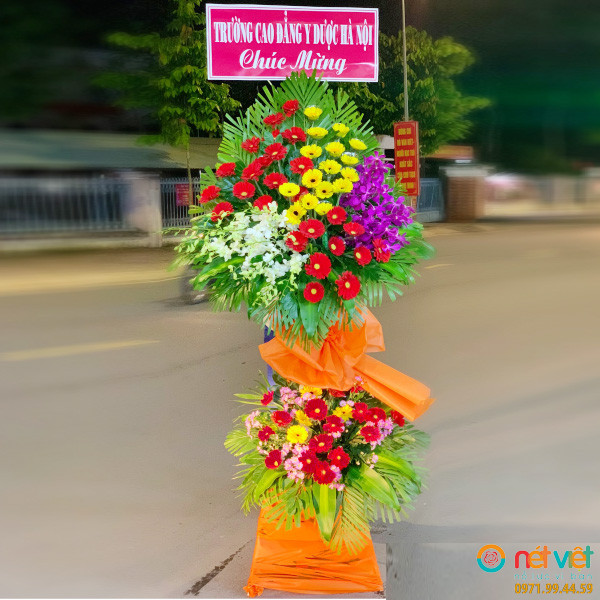 giỏ hoa tươi khai trương ở Vĩnh Long