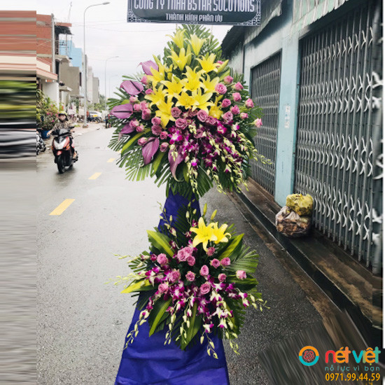 vòng hoa tang lễ đẹp nhất ở Long An