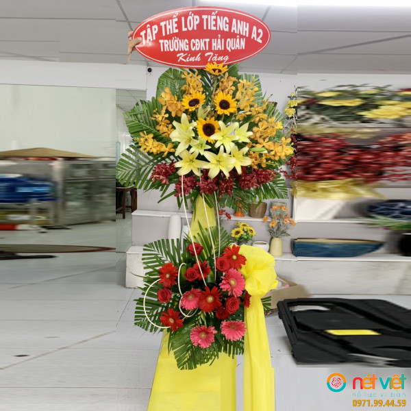 lãng hoa khai trương nhỏ ở Trà Vinh
