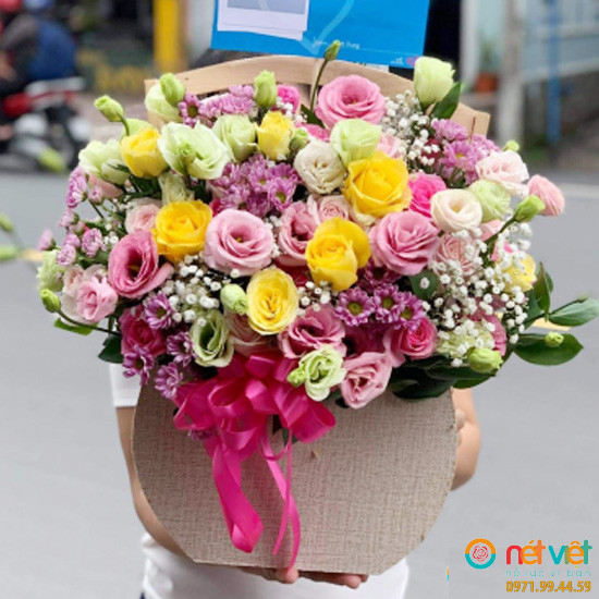 giỏ hoa 20 11 đẹp ở Vĩnh Long