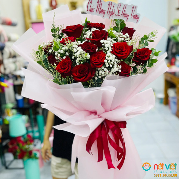 bó hoa hồng ở Long An
