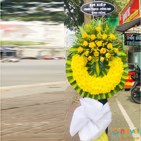 vòng hoa tang lễ giá rẻ ở Trà Vinh