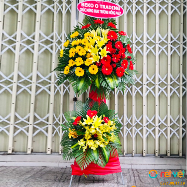lẵng hoa mừng khai trương ở Khánh Hòa