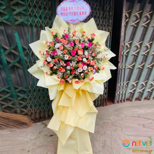 hoa mừng khai trương cửa hàng ở Đông Anh Hà Nội