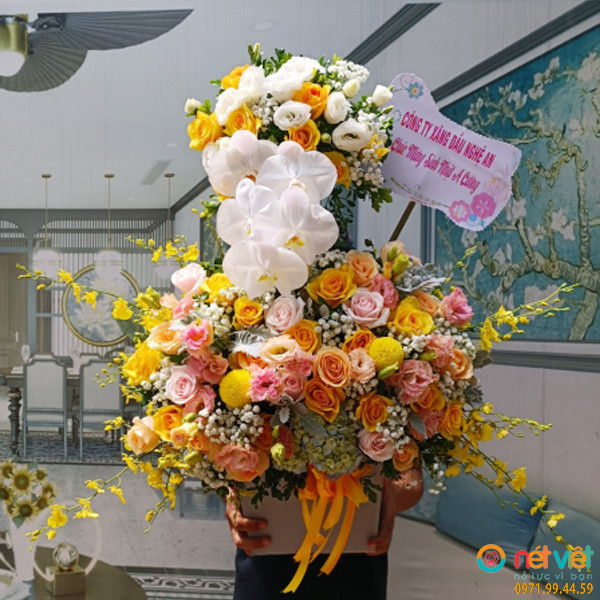 mẫu hoa chúc mừng ở Thanh Trì Hà Nội