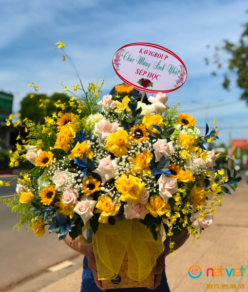 Hoa tươi Ba Đình  Lẵng hoa chúc mừng sinh nhật tại quận Ba Đình Hà Nội