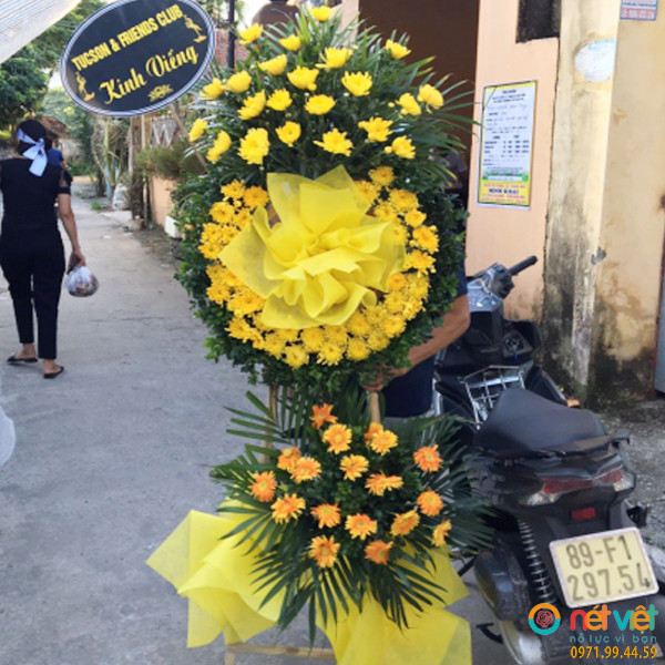 Vòng hoa đám tang gần đây Hưng Yên