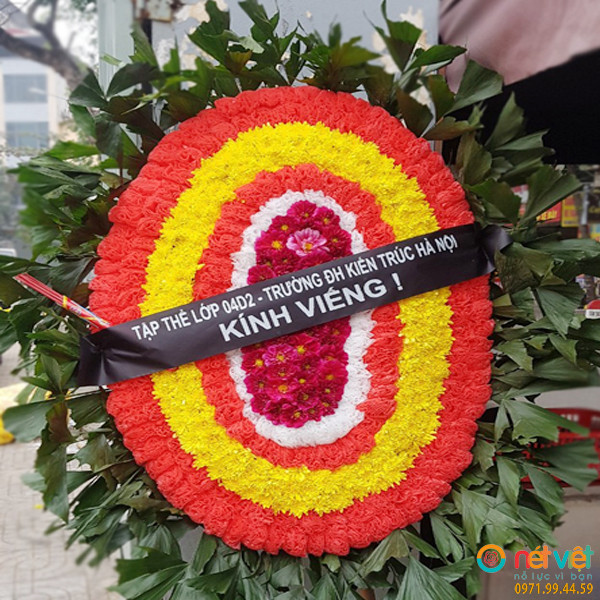 Vòng hoa nhựa đám tang Hưng Yên
