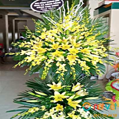 Giỏ hoa viếng đám tang Hưng Yên