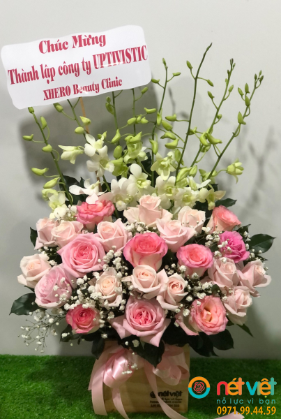Hộp hoa chúc mừng