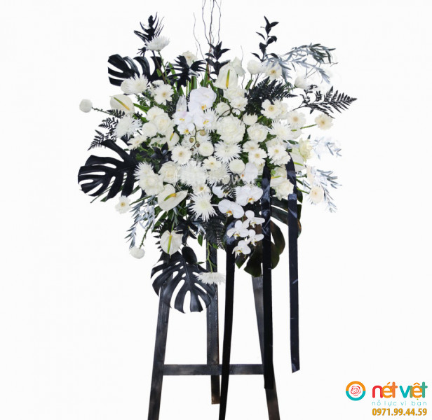 Hoa viếng Tiếng mưa rơi cầu nguyện cho hương hồn thanh thoát trong cõi diệu lạc của Thế Giới Mới