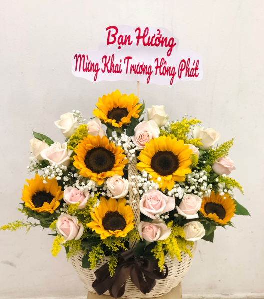 giỏ hoa tự thiết kế Quận 9 Thành phố Hồ Chí Minh