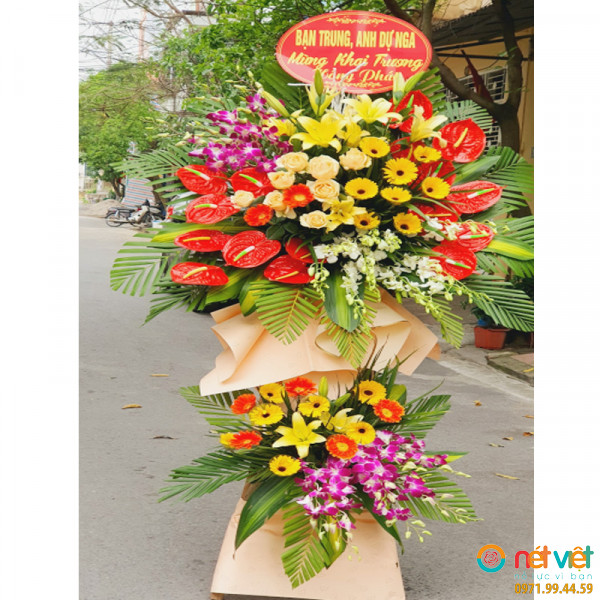 lẵng hoa khai trương bắc ninh
