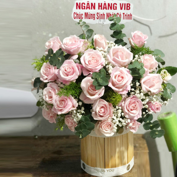 giỏ hoa hồng đẹp tặng sinh nhật ở Đại Lộc Quảng Nam