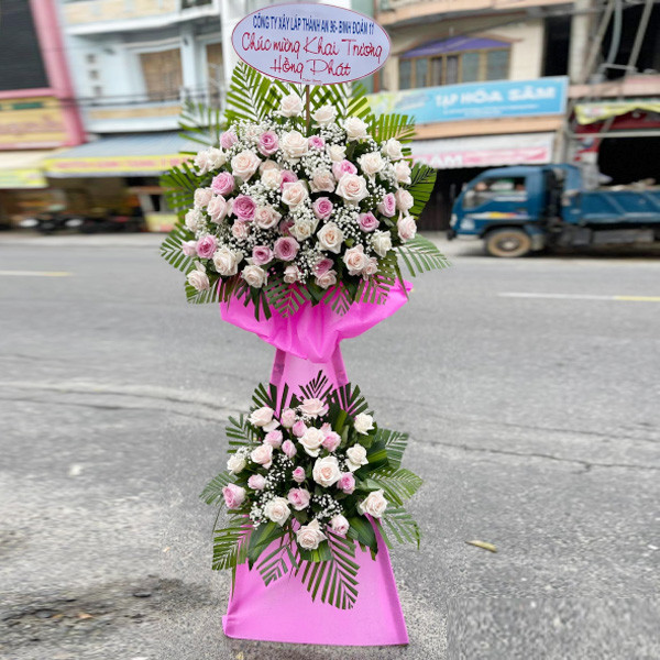 lãng hoa chúc mừng khai trương ở Điện Bàn Quảng Nam