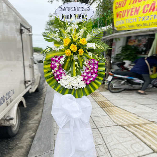 vòng hoa tang lễ ở Tp Tam Kỳ Quảng Nam