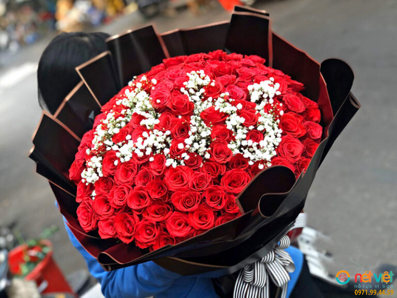 Bó hoa xếp chữ ý nghĩa