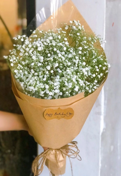 Bó Hoa Baby Trắng - Tinh Khôi và Tươi Mát - Anh sẽ mong chờ điều đó từ em (bó hoa baby )
