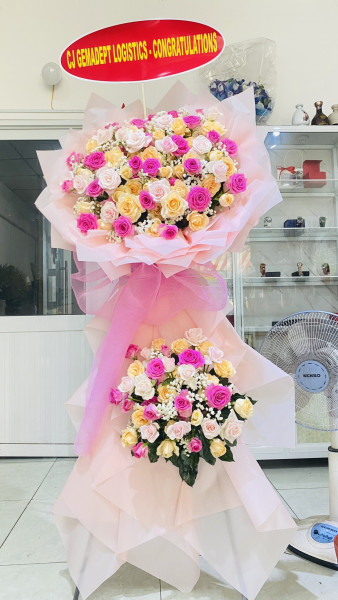Kệ hoa khai trương 2 tầng (123)