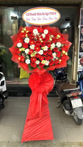 🎀 Kệ Hoa Khai Trương Rực Rỡ - Tài Lộc & Thịnh Vượng